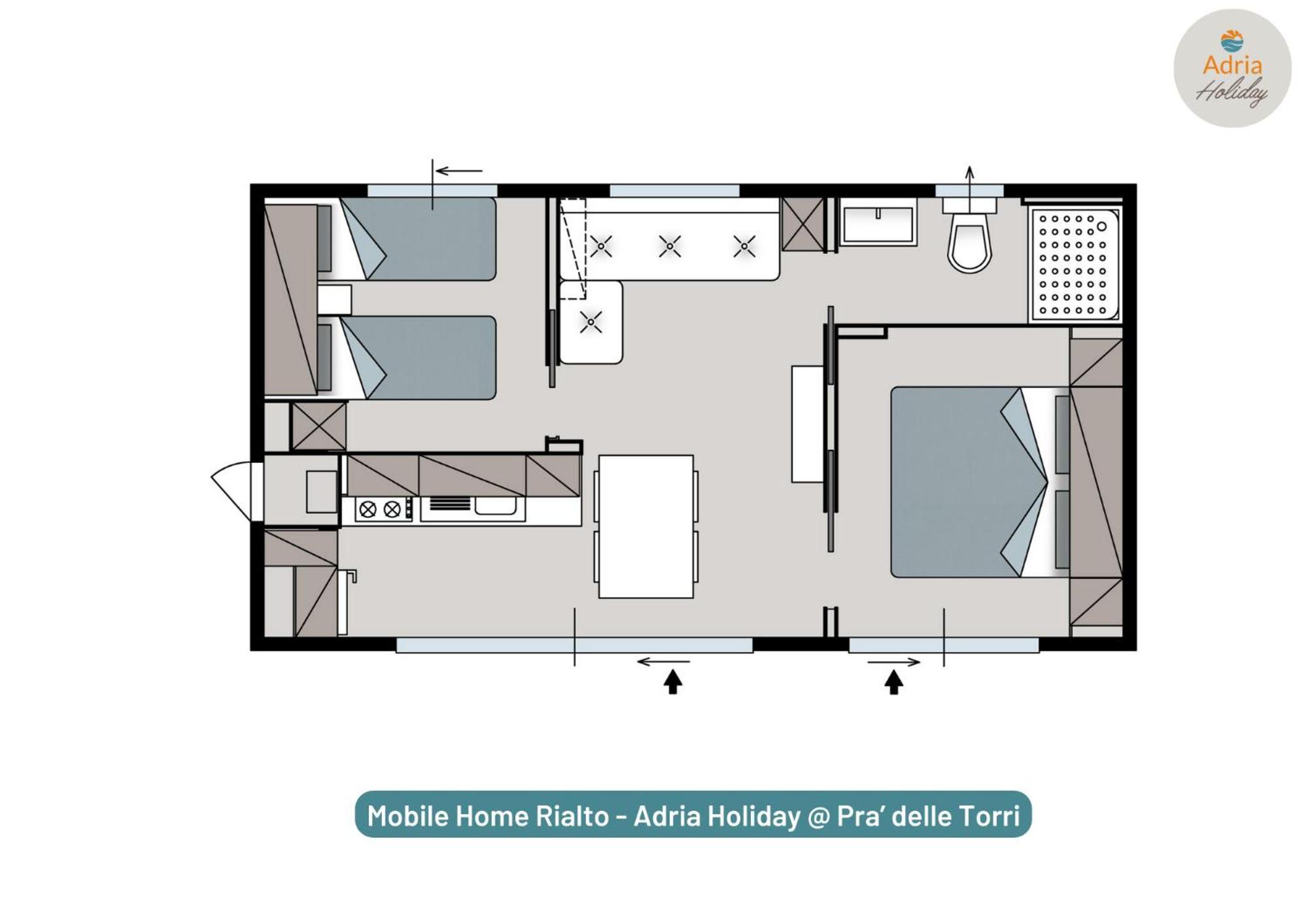Pra' Delle Torri - Adria Holiday Mobile Homes Caorle Eksteriør bilde